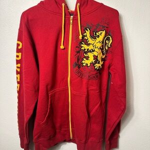 Gryffindor Red Hoodie with Yellow Accents